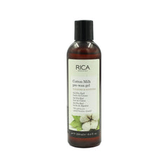 Rica Cotton Milk Pre Wax Gel Cleansing Waxing Hair Cleaning with Naural Extracts for Hydration & Softening Skin - 250ml Rica Cotton Milk Pre Wax Gel Cleansing Waxing Hair Cleaning with Naural Extracts for Hydration & Softening Skin - 250ml