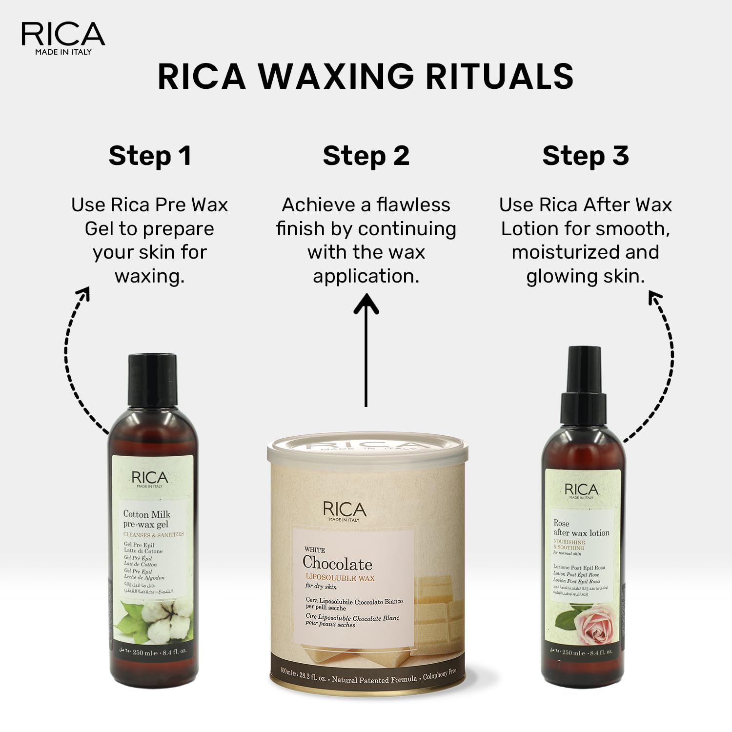 Rica White Chocolate Liposoluble Wax 800g - 8021515001704 - Rica Waxing Rituals Rica White Chocolate Liposoluble Wax 800g - 8021515001704 - Rica Waxing Rituals