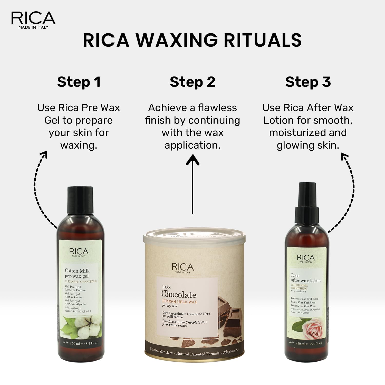 Rica Dark Chocolate Liposoluble Wax - 8021515004019 Rica Dark Chocolate Liposoluble Wax - 8021515004019
