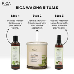 Rica Aloe Vera Liposoluble Wax For Men & Women, 800ml - 8021515001599 - Rica Waxing Rituals Rica Aloe Vera Liposoluble Wax For Men & Women, 800ml - 8021515001599 - Rica Waxing Rituals