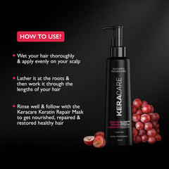 Godrej Professional Keracare Repair Shampoo (250ml) | Sulphate-Free | For Chemically Treated Hair | with Grapeseed Oil Godrej Professional Keracare Repair Shampoo (250ml) | Sulphate-Free | For Chemically Treated Hair | with Grapeseed Oil