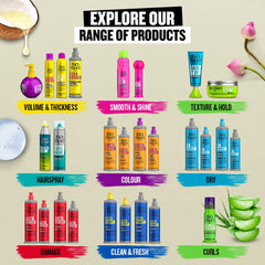 Bed Head TIGI Small Talk Hair Thickening Cream for Fine, Thin & Flat Hair, Builds up Body & Hair Volume, Controls Frizz & Flyaway for Nourished Hair, Volumizing Cream for Thicker-Looking Hair, 125 ml Bed Head TIGI Small Talk Hair Thickening Cream for Fine, Thin & Flat Hair, Builds up Body & Hair Volume, Controls Frizz & Flyaway for Nourished Hair, Volumizing Cream for Thicker-Looking Hair, 125 ml