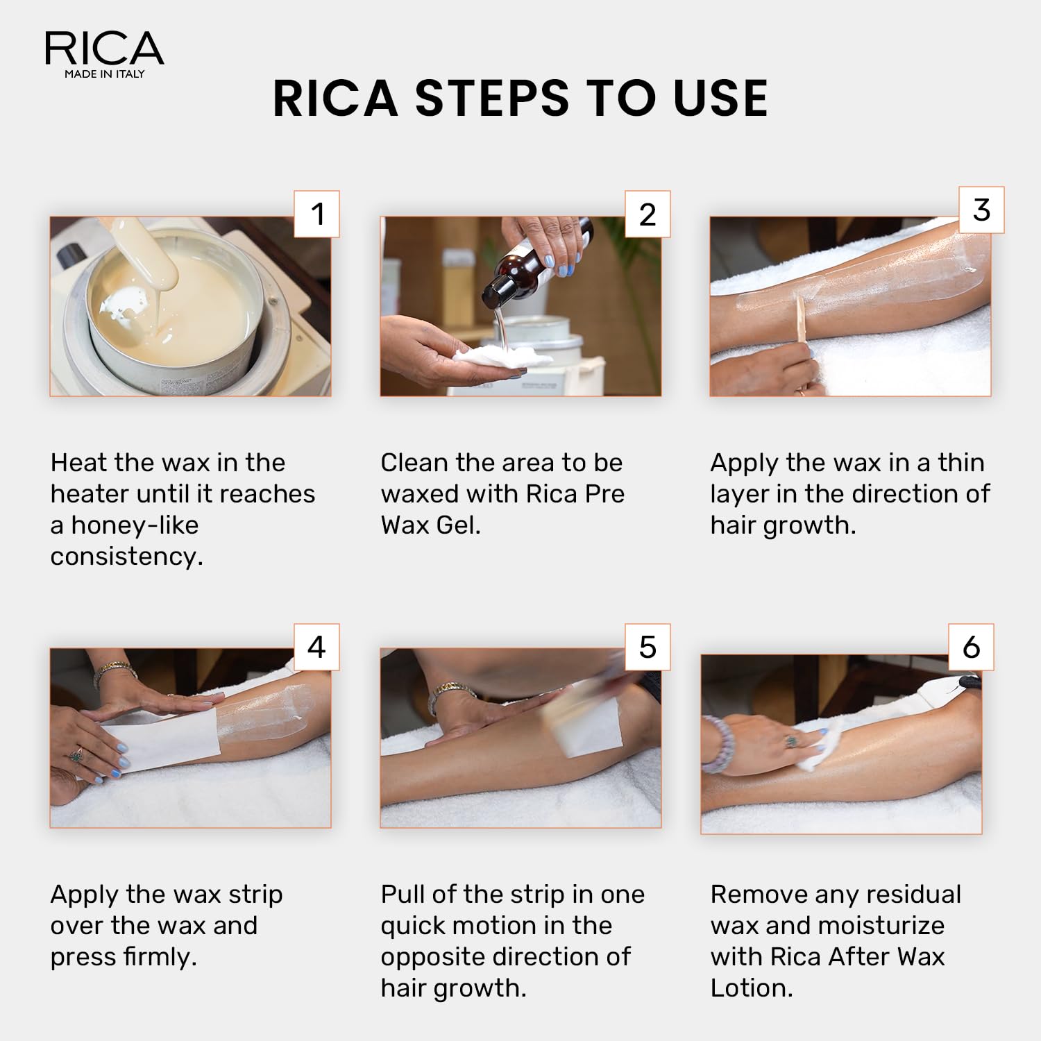 Rica White Chocolate Liposoluble Wax 800g - 8021515001704 - How to use Rica Wax Rica White Chocolate Liposoluble Wax 800g - 8021515001704 - How to use Rica Wax