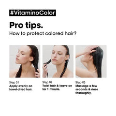 Loreal Professional Resveratrol Vitamino Color Mask 250ml - 8901526509195 - How to Use Vitamino Color Mask Loreal Professional Resveratrol Vitamino Color Mask 250ml - 8901526509195 - How to Use Vitamino Color Mask
