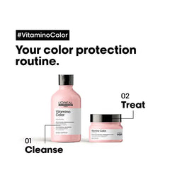 Loreal Professional Resveratrol Vitamino Color Mask 250ml - 8901526509195 - 2 Step Color Protection routine for Vitamino Color Range Loreal Professional Resveratrol Vitamino Color Mask 250ml - 8901526509195 - 2 Step Color Protection routine for Vitamino Color Range