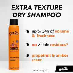 Schwarzkopf got2b Extra Texture Dry Shampoo, 200ml Schwarzkopf got2b Extra Texture Dry Shampoo, 200ml
