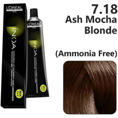 Loreal Inoa Hair Color 60G 7.18 Ash Mocha Blonde +Developer 1000ml Combo Loreal Inoa Hair Color 60G 7.18 Ash Mocha Blonde +Developer 1000ml Combo