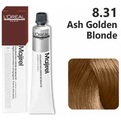 Loreal Majirel Hair Color 50G 8.31 Ash Golden Light Blonde + Oxidant 1000Ml Combo Loreal Majirel Hair Color 50G 8.31 Ash Golden Light Blonde + Oxidant 1000Ml Combo