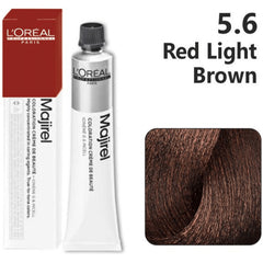 Loreal Professional Majirel Hair Color 50G No 5.6 Red Light Brown + Oxidant 495Ml Combo Loreal Professional Majirel Hair Color 50G No 5.6 Red Light Brown + Oxidant 495Ml Combo