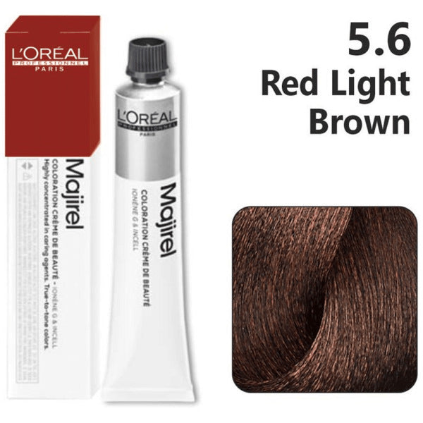 Loreal Professional Majirel Hair Color 50G 5.6 Red Light Brown