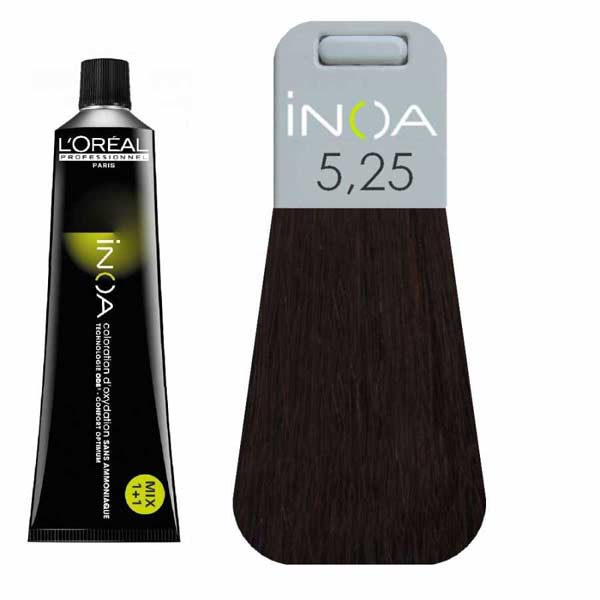 Loreal Inoa Ammonia Free Hair Color 60G 5.25 Light Iridescent Mahogany Brown Loreal Inoa Ammonia Free Hair Color 60G 5.25 Light Iridescent Mahogany Brown