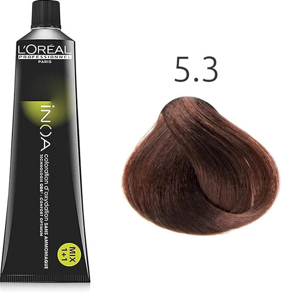 Loreal Inoa Ammonia Free Hair Color 60G 5.3 Light Golden Blond Loreal Inoa Ammonia Free Hair Color 60G 5.3 Light Golden Blond