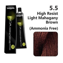 Loreal Inoa Ammonia Free Hair Color 60G 5.5 Light Mahogany Brown Loreal Inoa Ammonia Free Hair Color 60G 5.5 Light Mahogany Brown