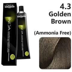Loreal Inoa Hair Color 60G 4.3 Golden Brown+Developer 1000ml Combo Loreal Inoa Hair Color 60G 4.3 Golden Brown+Developer 1000ml Combo