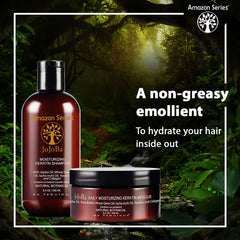 Amazon Series Jojoba Moisturizing Keratin Shampoo and Masque Combo Pack - A non-greasy emollient to hydrate your hair inside out Amazon Series Jojoba Moisturizing Keratin Shampoo and Masque Combo Pack - A non-greasy emollient to hydrate your hair inside out