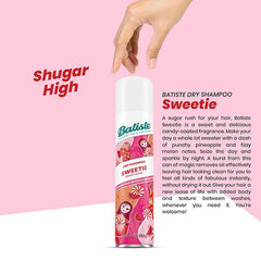 Batiste Instant Hair Refresh Dry Shampoo Sweetie Fragrance, Absorb Oil Between Washes, Waterless Shampoo - 200 ml Batiste Instant Hair Refresh Dry Shampoo Sweetie Fragrance, Absorb Oil Between Washes, Waterless Shampoo - 200 ml