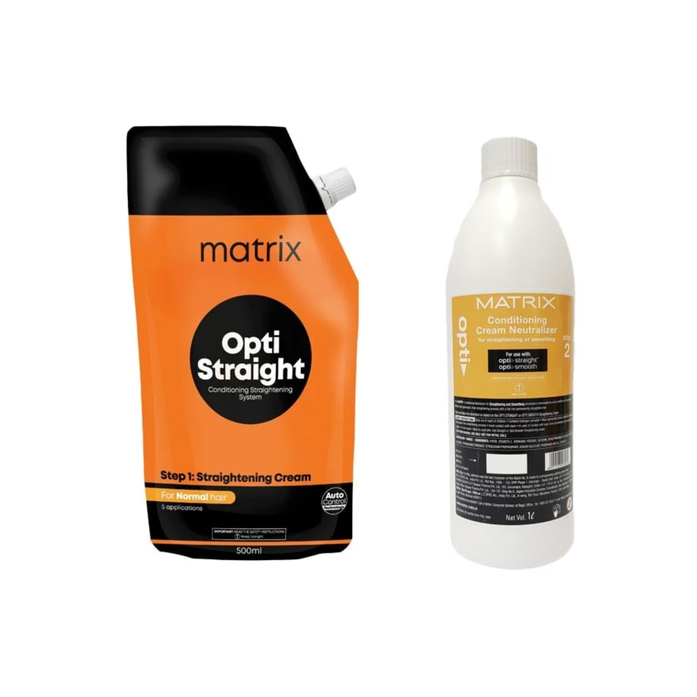 Matrix Opti Straight Normal Straightening Cream 500ml Neutralizer Cr Live Beauty