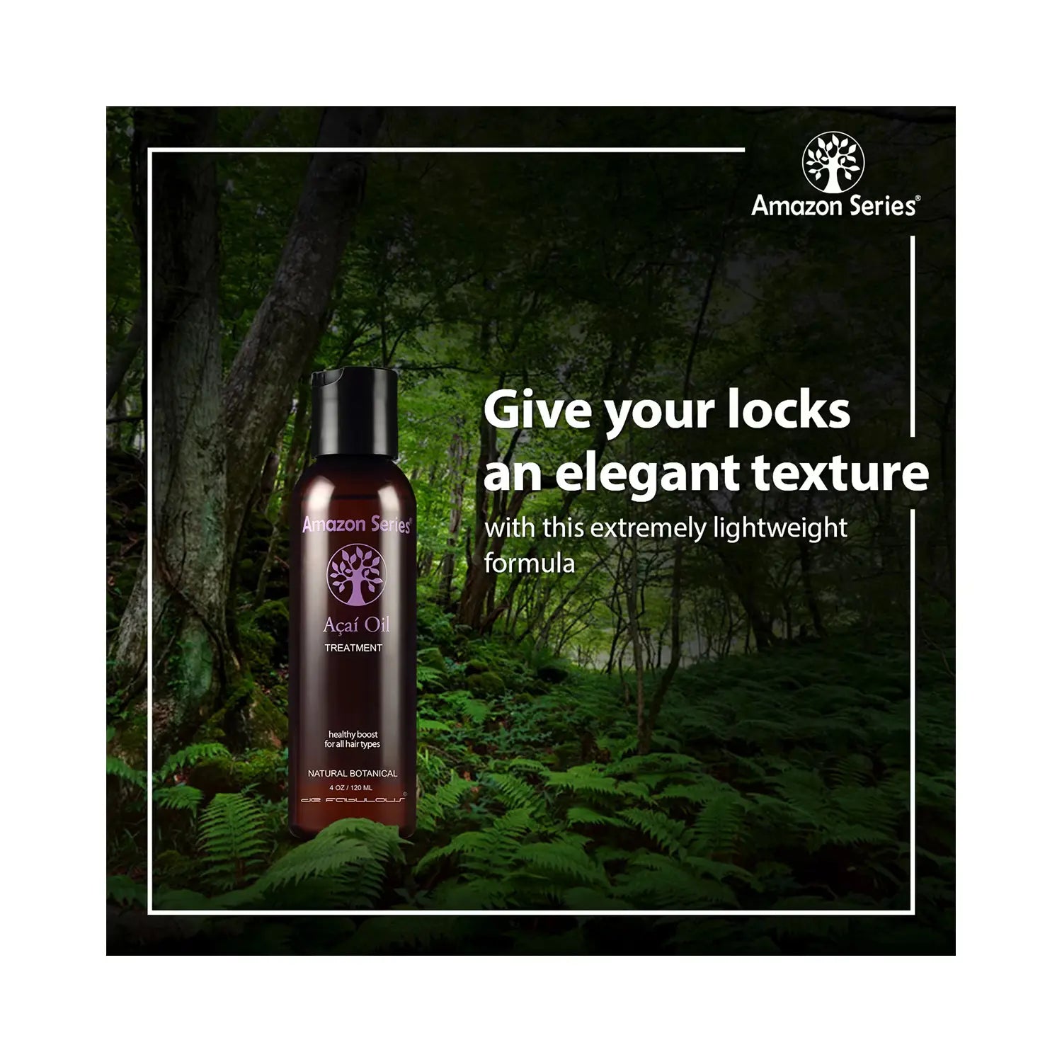 Amazon Series Acai Oil Treatment -120ml - 609728131814 - give your locks an elegant texture Amazon Series Acai Oil Treatment -120ml - 609728131814 - give your locks an elegant texture