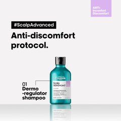 L’Oréal Professionnel Scalp Advanced Anti-Discomfort Dermo-Regulator Shampoo | For Sensitive Scalp, 300 ml L’Oréal Professionnel Scalp Advanced Anti-Discomfort Dermo-Regulator Shampoo | For Sensitive Scalp, 300 ml