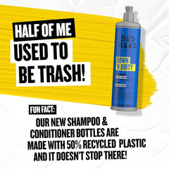 Bed Head TIGI Down N’ Dirty Lightweight Hair Conditioner for Detox & Repair, Damage from Hair, Safe for Coloured Hair, 600 ml Bed Head TIGI Down N’ Dirty Lightweight Hair Conditioner for Detox & Repair, Damage from Hair, Safe for Coloured Hair, 600 ml