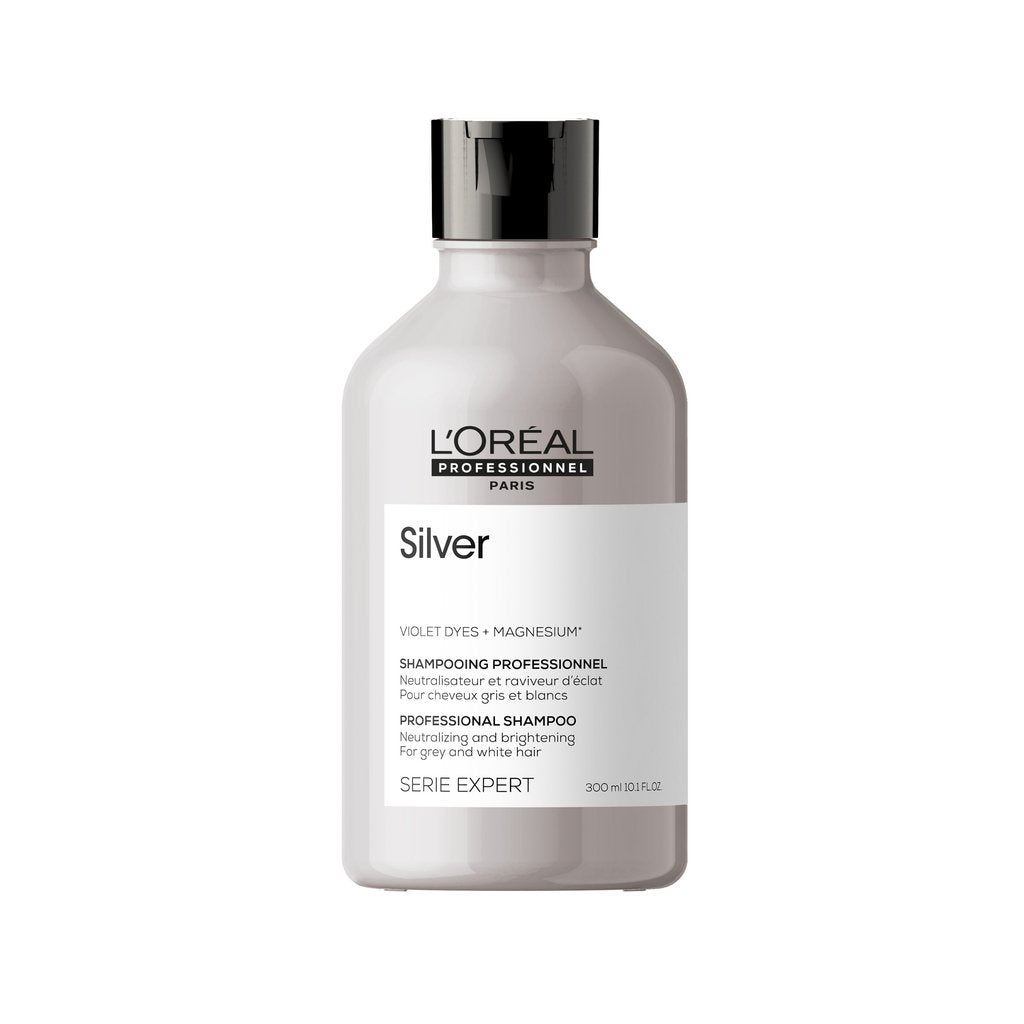 L’Oreal Professional Paris Silver Shampoo, 300ml | For Grey & White Hair, Enriched With Magnesium