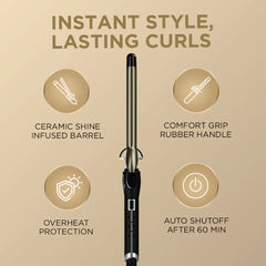 IKONIC CURLING TONG- 19MM (BLACK & GOLDEN)