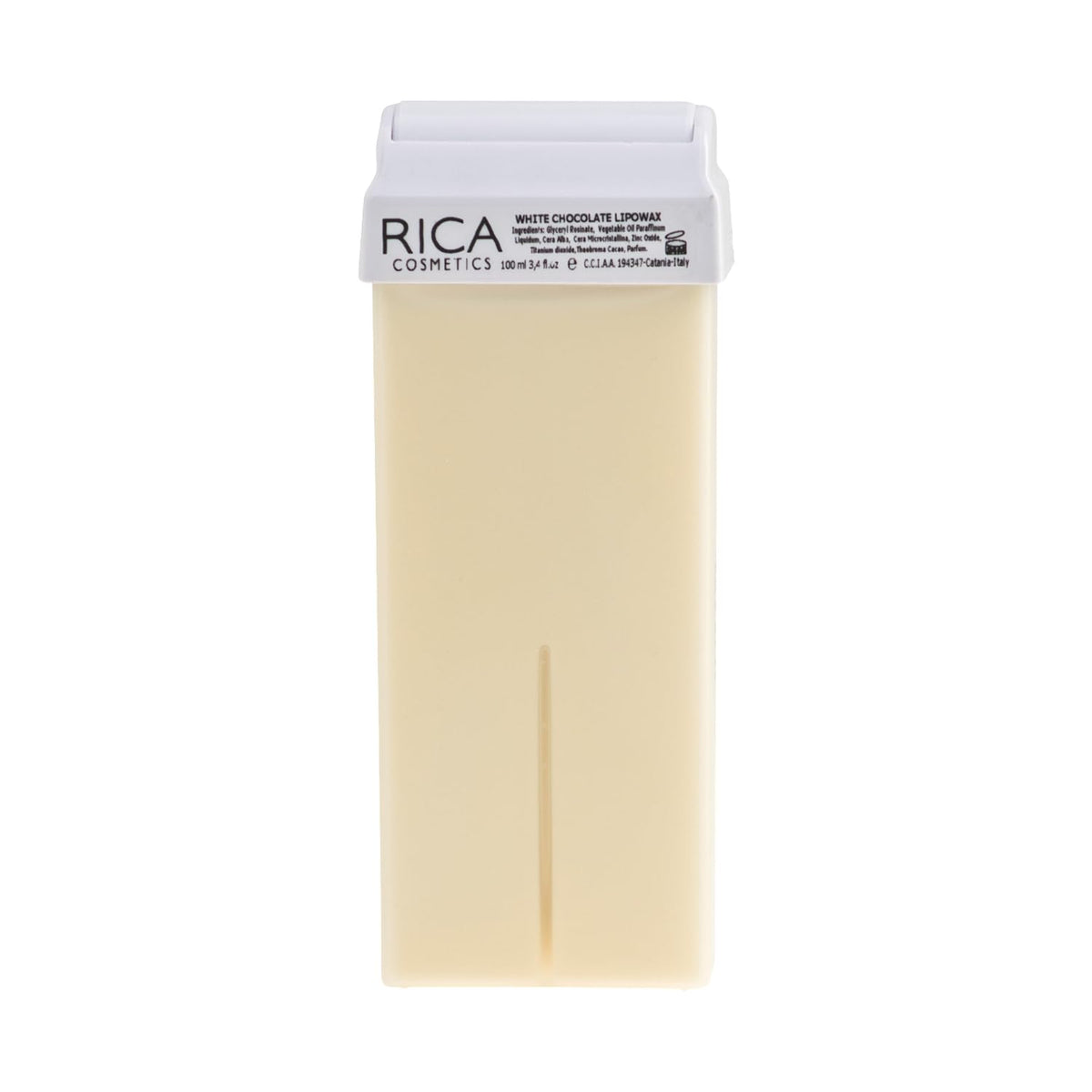 Rica White Chocolate Liposoluble Soft Wax Refill Roll-on Cartridge for Full Body Waxing Hair Removal Cream for women (100ml)