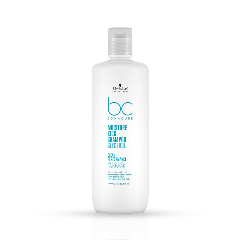 Schwarzkopf Professional Bonacure Hyaluronic Moisture Kick Micellar Shampoo, 1000ml | For Dry Hair