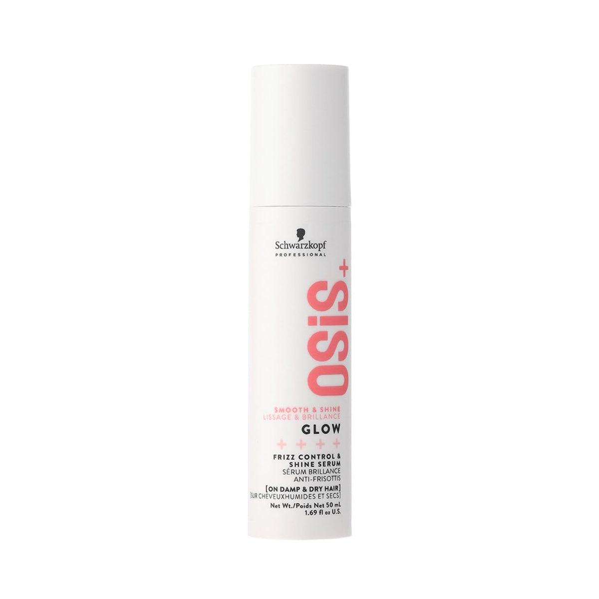 Schwarzkopf Professional OSiS+ Glow Anti-Frizz Shine Serum I for Frizz Reduction and Shine | Vegan | Leave-In Hair serum | Silicon free | 50ml