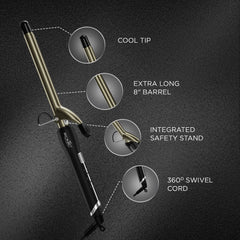 IKONIC CURLING TONG- 19MM (BLACK & GOLDEN)