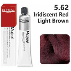 Loreal Majirel Hair Color 50G 5.62 Majirouge Iridiscent Red Light Brown+ Oxidant 1000Ml Combo