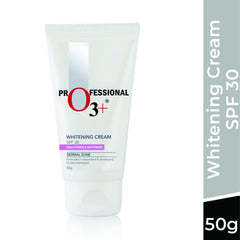 O3+ Whitening Face Cream SPF 30 Sunscreen for Skin Brightening, UVA UVB & Sun Tan Protection, 50g