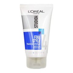 L'Oreal Paris Studio Line Fix And Style No. 4 Strong Hold Vitamin Enriched Gel, 150 Ml