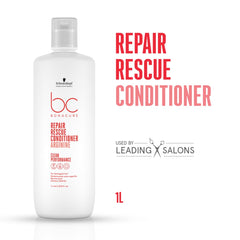 Schwarzkopf Professional Dry Hair Bonacure Repair Rescue Conditioner, 1000ML | With Arginine