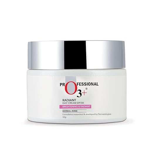 O3+ Radiant Day Cream SPF 30 | For Glowing, Even Skin Tone | Moisturises & Protects All Skin Types 50g