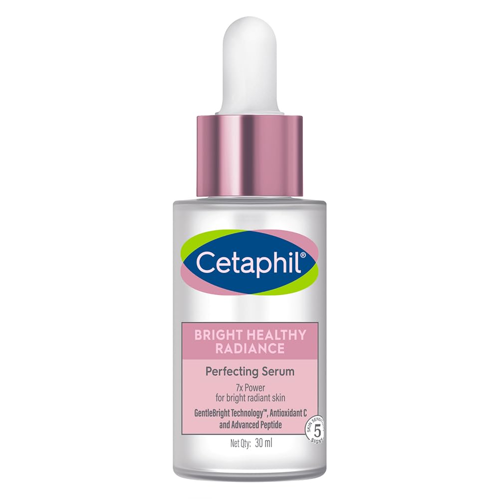 Cetaphil Bright Healthy Radiance Brightening |Glow Serum | 30ml | GentleBright Technology™ with Antioxidant C and Advanced Peptide | Removes Dark Spots & Dullness