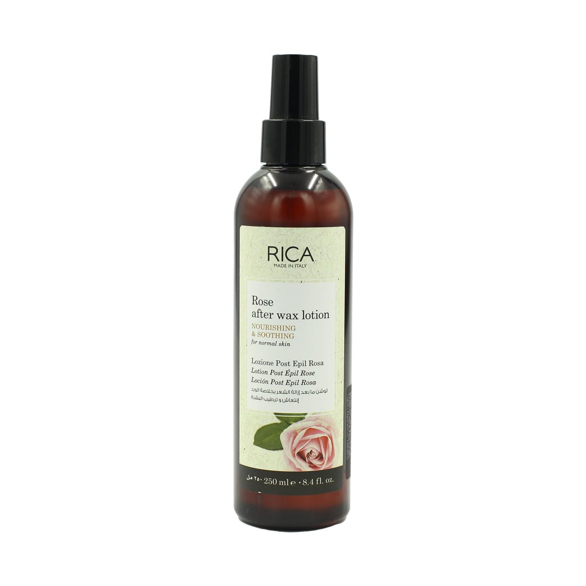 Rica Rose After Wax Lotion for Normal Skin with Sun flower Oil, Jojoba Oil & Vitamin E - 250ml