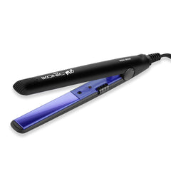 Ikonic Mini Hair Straightener,Slim Ceramic Mini Floating Plates, Ideal for Small Hair and Bangs, Quick Styling, Light-weight and travel friendly, Instant Heat Technology,Black & Purple with 1 Year Warranty