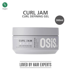 Schwarzkopf Professional OSiS+ Curl Jam - Curl Defining Gel for Hair styling I Light Hold I For natural shine and Soft Bouncy Curls | Protection against Humidity | Provides intense Moisture |300 ml