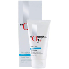 O3+ Milk Scrub Enriched with Macadamia Nuts Extracts for Clean & Bright Complexion