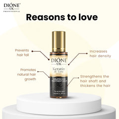 Dione UK Keratin De Luxe Hair Treatment Serum, 50ml