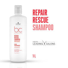 Schwarzkopf Professional Bonacure Peptide Repair Rescue Micellar Shampoo, 1000ml | For Damaged Hair