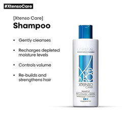 L'Oréal Professionnel Xtenso Care Shampoo For Straightened Hair, 250 ML |Shampoo for Starightened Hair|Shampoo with Pro Keratin & Incell Technology