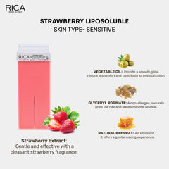 Rica Strawberry  Roll On Wax Refill - 100 ML