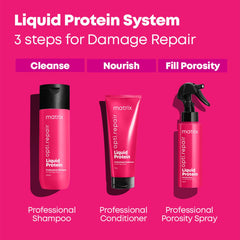 Matrix Opti.Repair Professional Liquid Protein Conditioner 980g | Repairs Damage from 1st Use | for Damaged High Porosity Hair, Split Ends, Breakage