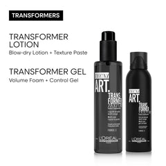 L'Oreal Professionnel Transformer Lotion, 150ml | Smooths & Protects| Adds Texture and Definition| Provides Heat Protection with Medium Hold | All Hair Types