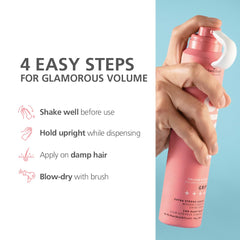 Schwarzkopf Professional OSiS+ Grip Extra Strong Hair Styling Mousse I For Volume and Natural Shine | Frizz Control | Extra strong Hold | 200 ml