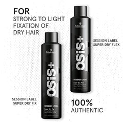 Schwarzkopf Professional OSIS+ Session Label Flexible Hold Hairspray | 300ml, Black