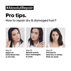 L'oreal Professionnel Paris Absolut Repair Hair Oil, 90ml - 3474636977369 - How to Use Absolut Repair Oil