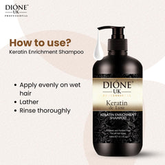 Dione UK Keratin Enrichment Hair Shampoo (300 ML)